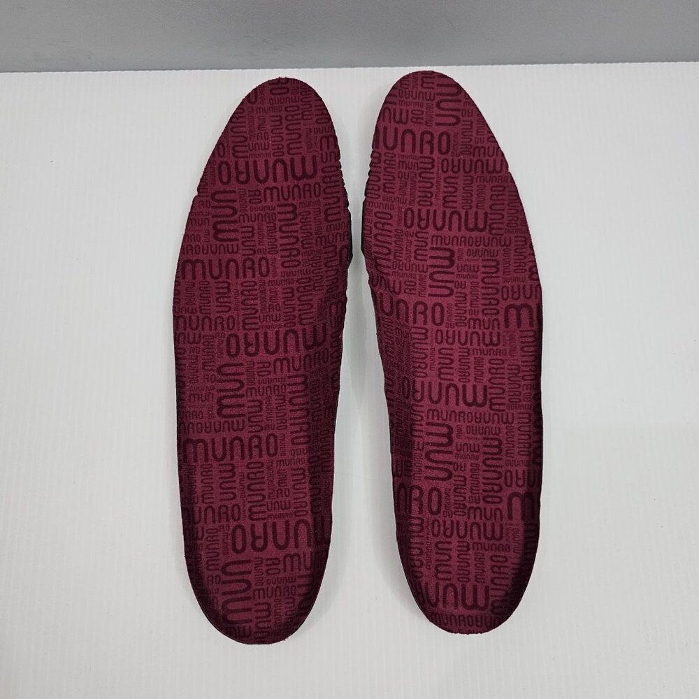 Munro Geena Comfort Loafer Womens 8.5 NARROW Burgundy Wine Leather Slip On NEW - Picture 10 of 14
